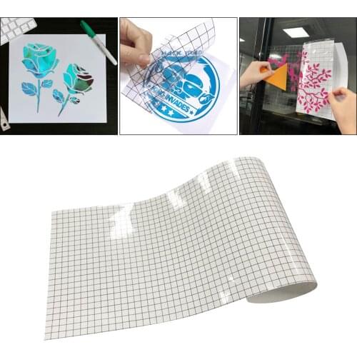 12x39 Inch Vinyl Transfer Tape with Alignment Grid Adhesive Signs Stickers