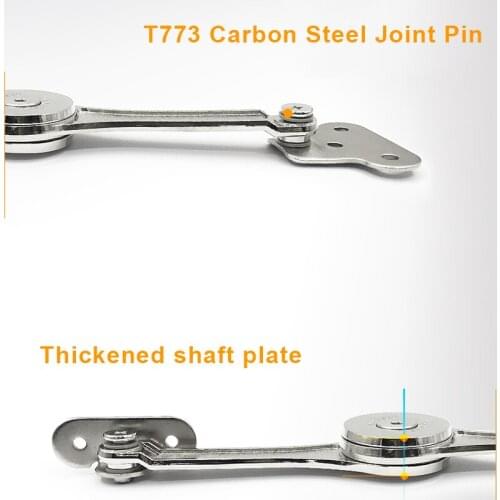 2Pcs Heavy Duty Lid Support Hinges Soft Close Folding Lid Stay Hinge Keep Lid Hinge Open for Cabinet Kitchen Wardrobe SUB Sale