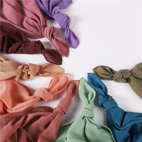 2021 muslim bubble chiffon scarf hijabs 70*180 cm musulman islamic plain headscarf turkey Malaysia head scarves Arab wraps