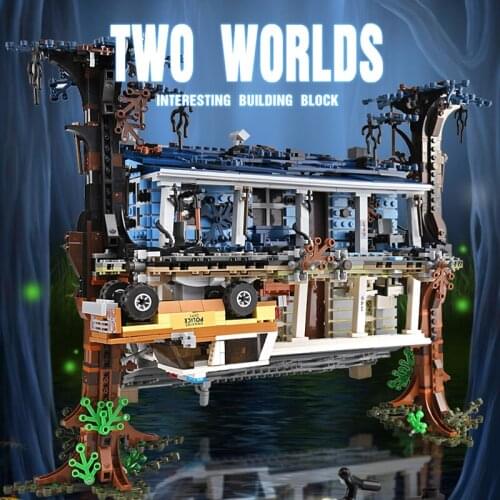 2499pcs Weird Stranger Thing Friends Tree House Bricks Turning The World Children Upside Down Blocks Toys Gifts For Kids