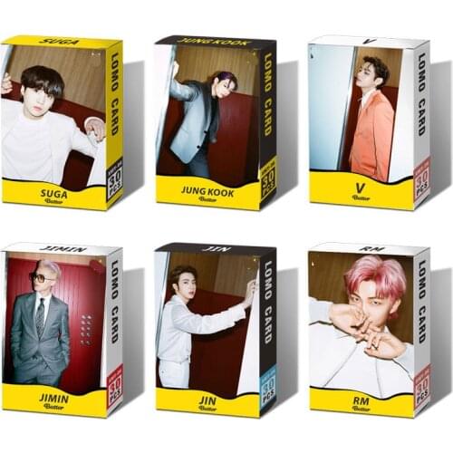 30PC Kpop Bangtan Boys Album Poster Lomo Card Photocard Butter Teaster Photo Hd PHOTO Poster Cards JUNGKOOK V JIMIN SUGA RM