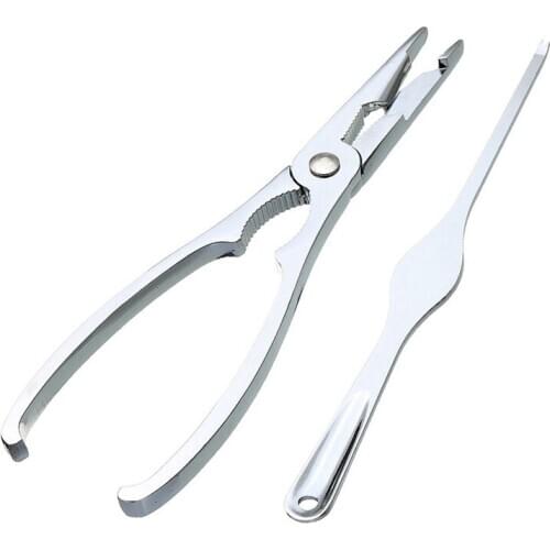 Promotion! Seafood Cracker Pick Set 2Pcs Stainless Steel For Crab Lobster Fork Useful Utensils Home Kitchen Seafood Cooking Tool