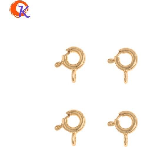 Cordial Design 100Pcs 6*8MM Jewelry Accessories/DIY Making/Genuine Gold Plating/Bracelet Hooks/Hand Made/Jewelry Findings