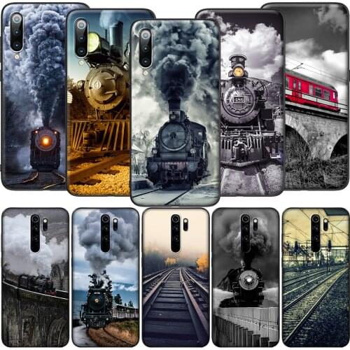 GX254 Vintage Train Railway Travel Soft Silicone Case for Redmi Note 4X 5 5A Prime 6 6A 7 7A 8 8A 8T 9 9A 9C 9S Pro Lite