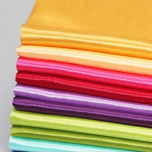 HLQON iced silk and satin svelour breathable fabric for dress table cloth sewing DIY tissue quilting felt patchwork