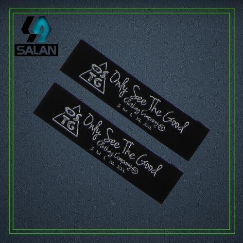 Customized Woven labels for clothes custom Garment Shoes Bags Label fabric sewing Clothing tagsEmbroidered Tag Free Shipping