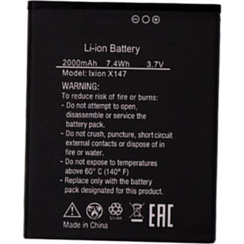 Li-ion High quality Replacement Battery Authentic External For DEXP Ixion X 4.7 Ixion x147 (UMI X1 Pro / LTJ A25) 2000mah