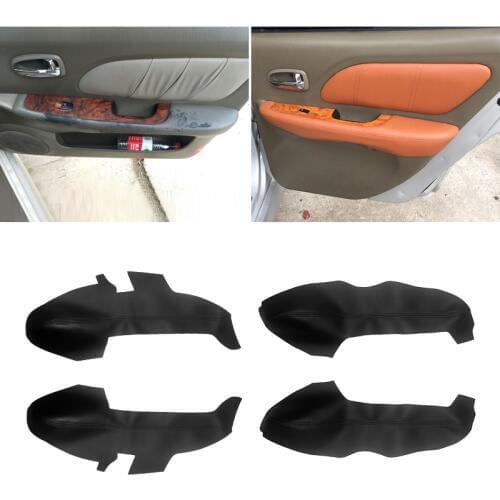 Soft Leather Door Panel Cover For Hyundai Sonata 2004 2005 2006 2007 2008 Car-styling Door Armrest Panel Skin Cover Sticker Trim