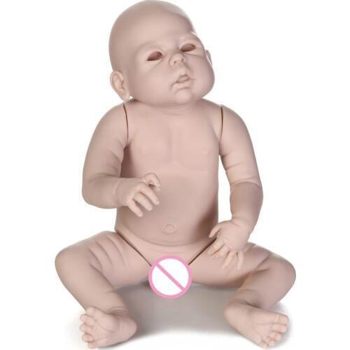 Soft Silicone Vinyl Full Body Anatomically Correct Unpainted Reborn Doll Kit DIY Doll Body Kit