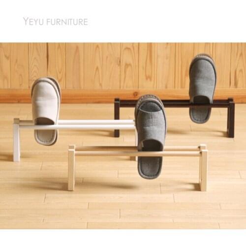 Modern fashion Design solid wooden Shoes slippers Rack Organizer Storage, loft wood Entryway Shoe slippers Cabinet Shelf holder