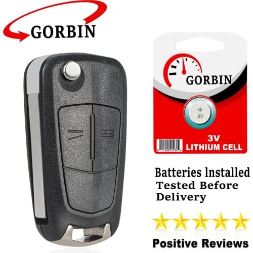 GORBIN 2 Buttons Remote Car Key for Opel/Vauxhall Astra H Zafira B 2004 -2013 HU100 Blade 433Mhz PCF7941 Chip Valeo System