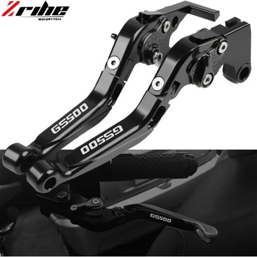For Suzuki GS500 GS 500 1989-2008 2003 2004 2005 2006 2007 CNC Adjustable Folding Extendable Motorcycle Brake Clutch Levers