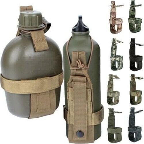 Outdoor Tactical Molle Bottle cage Holder Carrier Bracket Sports Kettle Bags
