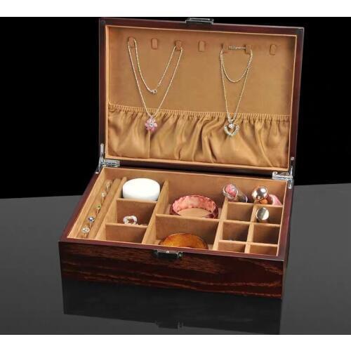 Li High Quality Brown Wood Watch Storage Box New Mens Mechanical Bracelet Display Boxes Case Women Jewelry Gift Box