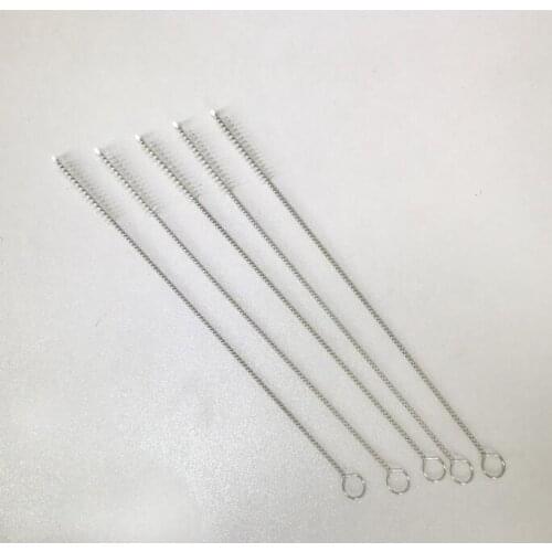 1000PCS/lot 8inch Tube Glass Tube Spiral Soft Hair Straw Cleaning Brushes Tools Size 200mmx50mmx10mm