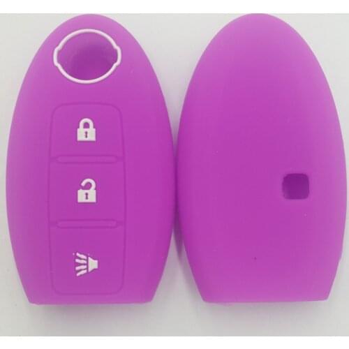 3PC Silica Gel Car Remote Key Fob Shell Cover Case For Nissan Micra K12 Qashqai Juke X-Trail Navara Note Tiida Holder