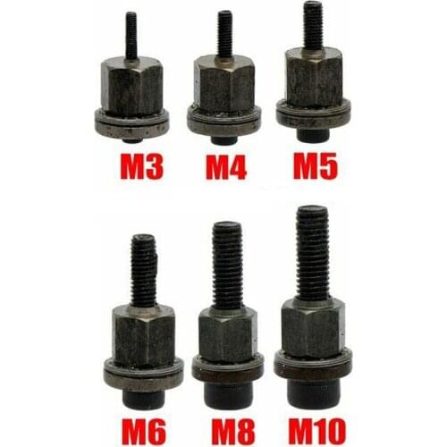 5 Pcs Hand Rivet Nut Head Nuts Simple Installation Riveter Nuts M3 M4 M5 M6 M8 M10 Optional Model Riveter Tool Mandrel