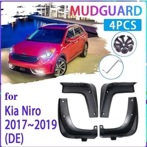 4 PCS Car Mud Flaps for Kia Niro DE 2017 2018 2019 Mudguard Splash Guards Fender Mudflaps Auto Accessories