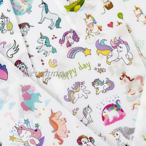 6Pcs/Set Unicorn Stickers Quality Stationery Sticker Scrapbook Supplies Sticker Tools DIY Gift Back To School Office Accessories