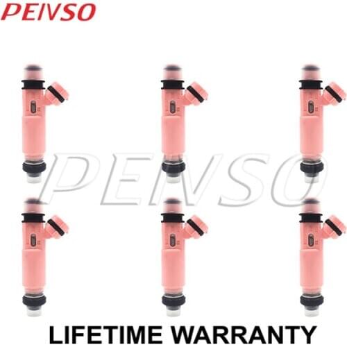 6x 23250-20030 23209-20030 fuel injector for Lexus ASIA ES300 2001~2004 RX300/330/350 2003 3.0L 1MZ RX400H 05~08 3.3L 3MZ