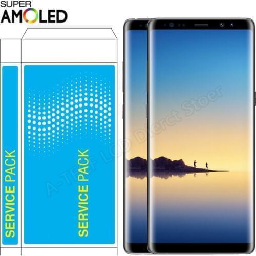 Super AMOLED N950F LCD For Samsung Note 8 LCD Display Touch Screen With Frame Assembly For Samsung Note 8 SM-N950 LCD Repair