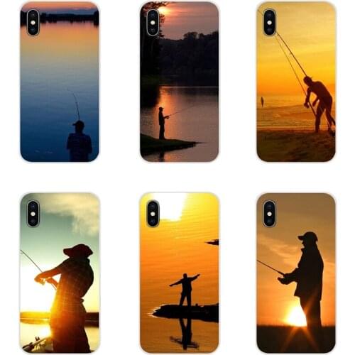For Apple iPhone X XR XS 11Pro MAX 4S 5S 5C SE 6S 7 8 Plus ipod touch 5 6 Accessories Phone Shell Covers Hunting and fishing man