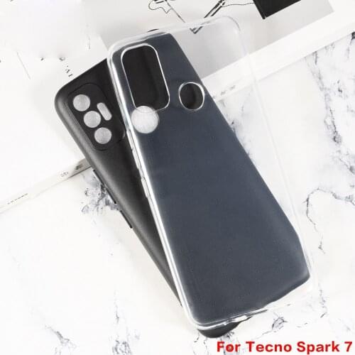 For Tecno Spark 7 Cover Transparent Soft TPU Phone Case For Tecno Spark 7 Pro Soft TPU Case