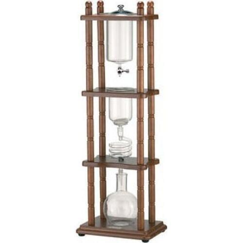 Tiamo water drip coffee maker/cold brew drip coffee maker/holland cold drip coffee maker/cold drip tower 5-8cup wood rack