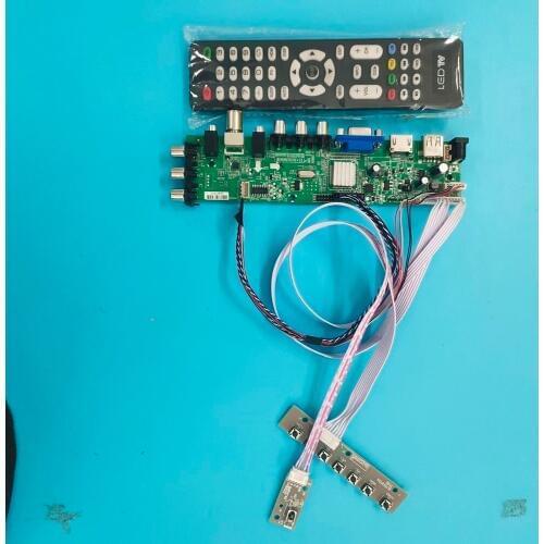 Kit For LP125WH2-TLD1/LP125WH2-SLB2 DVB-T remote controller board digital 40pin WLED VGA LED HDMI TV LVDS USB AV Signal 1366X768