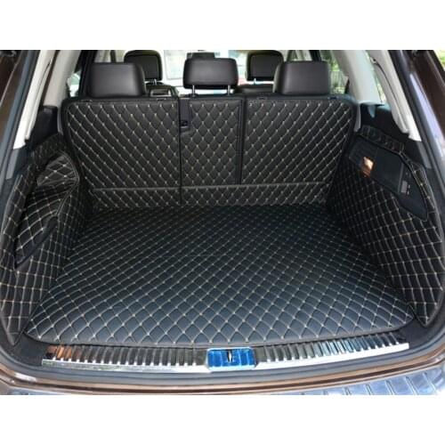 Leather Car Trunk Mat Cargo Liner for Volkswagen Touareg 2011 2012 2013 2014 2015 2016 2017 2018 2019 Accessories