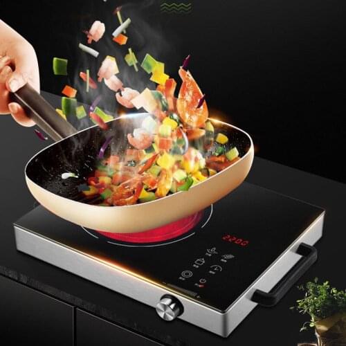 Kitchen Electric Induction Cooker Cooktop Mini Burner Portable Home Countertop Cooker Appliance Cooking Tools 2200W 220V EF