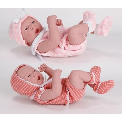 14-Inch Newborn Baby Doll Reborn Doll Toy Full Body Vinyl Figurine Play House Childrens Toy kids toys ball jointed doll
