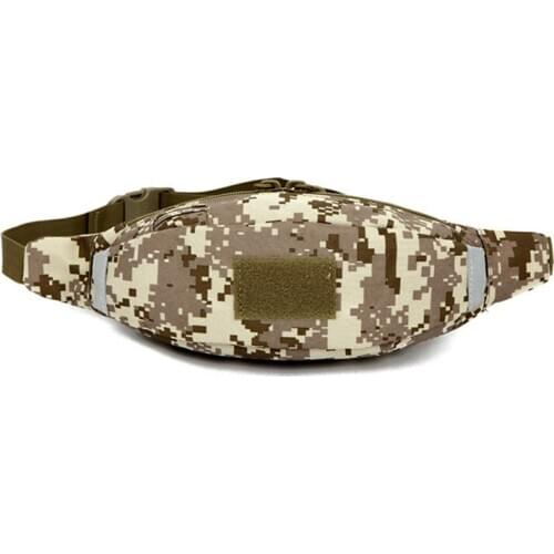 Men Tactical Pack Camouflage Zipper Waist Bag Hiking Camping Climbing Chest Bag Hunting Outdoor Travel Bag Sports Accessories