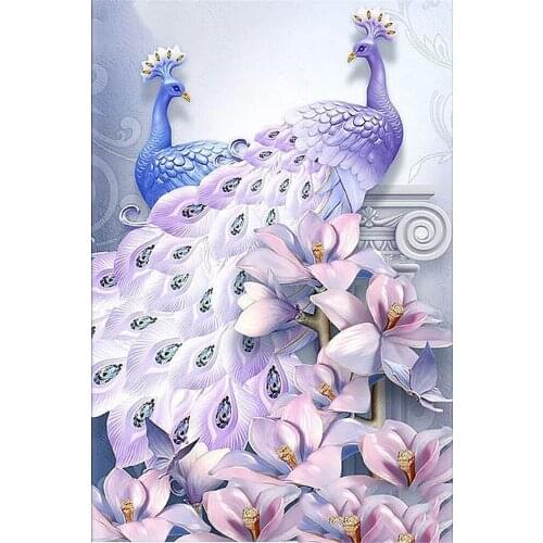 Bird Diy Peacock DIY 11CT Cross Stitch Embroidery Kits Craft Needlework Set Cotton Thread Printed Canvas Home Decoration Sale