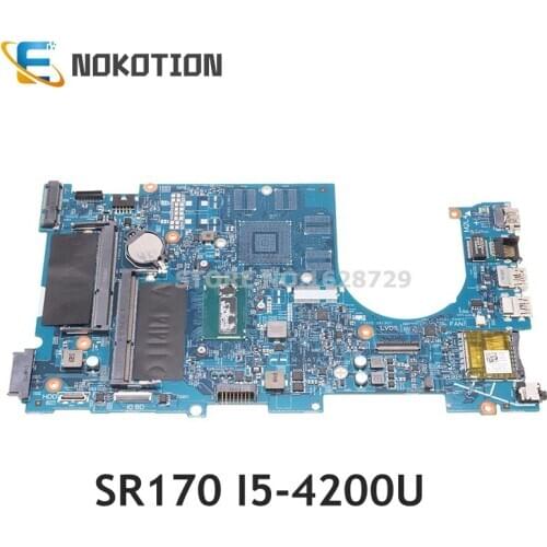 NOKOTION For DELL Inspiron 17R 7737 laptop motherboard SR170 I5-4200U CPU CN-0VHTPV 0VHTPV VHTPV DOH70 12309-1 F53D4