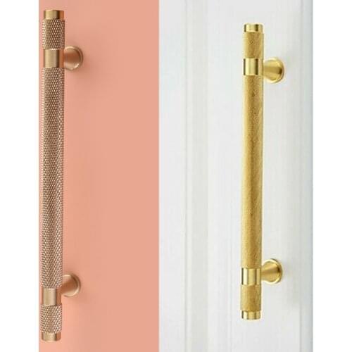 New Gold Knurled Handle T Bar Kitchen Furniture Cabinet Drawer Cupboard Pull Knob Wardrobe Drawer Accessory