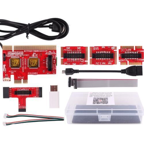 Fault detection of pci-e mainboard of smart diagnostic card test card for mobile desktop laptop