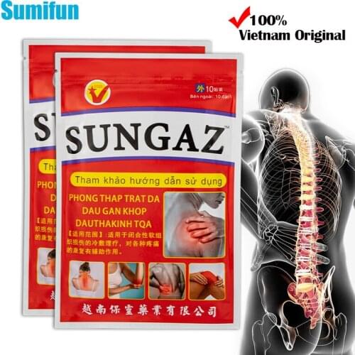 10pcs 100%Vietnam Original Pain Relief Patch Lumbar Spine Stickers Arthritis Moxibustion Medical Plaster Back Pain Patches