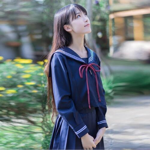School uniform JK uniform high school student uniform sailor suit short sleeve student wear college wind suit uniform
