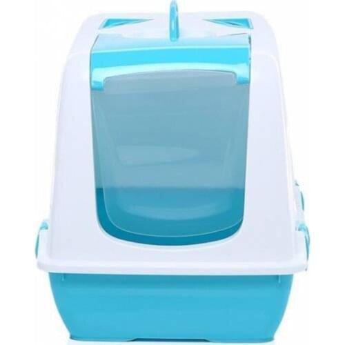 Indoor Cat Toilet 50*45*40 blue cat litter box training cats sand container cat tray with bucket puppy dog clean Toilette