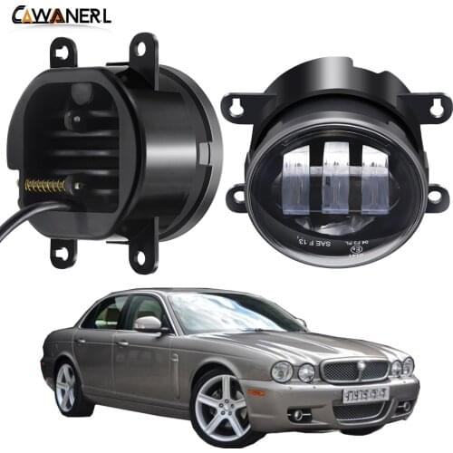 Fog Light Assembly For Jaguar XJ X358 2007 2008 2009 Car H11 Front Bumper LED Fog Lamp Daytime Running Light 30W 6000LM 12V