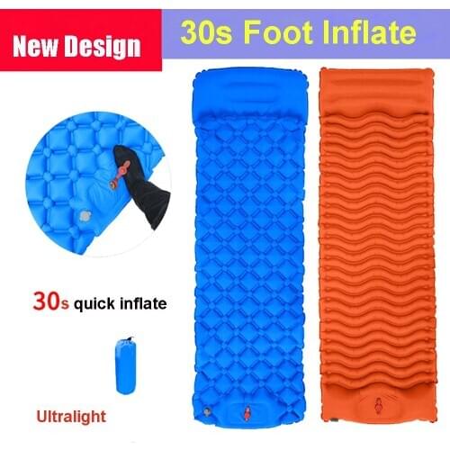 Rooxin Self Inflating Camping Mat Outdoor Mat Quick Inflation Camping Pad Bed Air Mattresses Cushion with Pillow Hiking Trekking