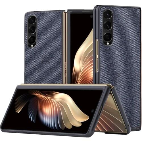 Comfortable Fabric Thin Case for Samsung Galaxy Z Fold3 Fold 3 2 5G Fold2 Anti-Fingerprint Phone Bag Cover