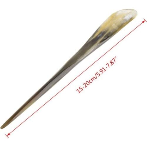 Retro hairpin ancient Chinese hair Updo style retro natural horn headdress multifunctional hairpin