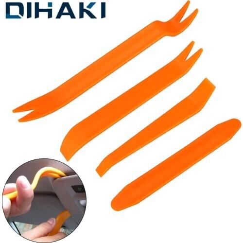 4Pcs Car Panel Removal Tool Portable Auto Radio Panel Door Clip Remover Removal Installer Pry Kit Disassembly Repair Hand Tools