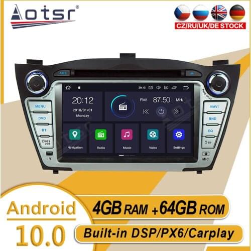 64GB For Hyundai IX35 Tucson 2009 2010-2015 Car Stereo Multimedia Player Android GPS Navi Auto Audio Radio Carplay PX6 Head Unit
