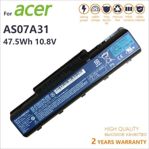 Genuine new 11.1V 6cells laptop battery for Acer Aspire 2930 4710 4930G 5740 5737Z AS07A31 AS07A71 AS07A75 BT.00603.036 batteria