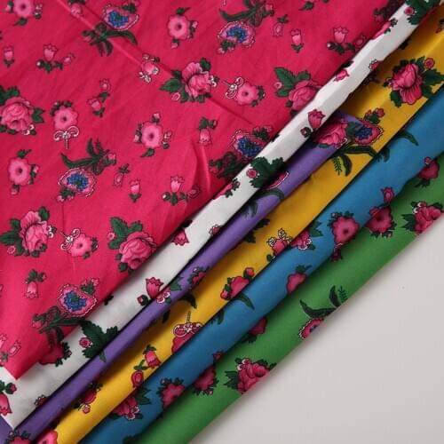 David accessories 50*145cm Flower 100% Polyester Fabric Tissue Kids Bedding Home textile for Sewing Cloth Quilty,c12353