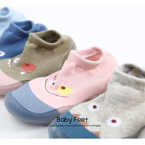 Baby Anti Slip Floor Socks Autumn Winter Warm and Thick Indoor Newborn Kids Cotton Thin Socks Shoes Toddler Step Socks