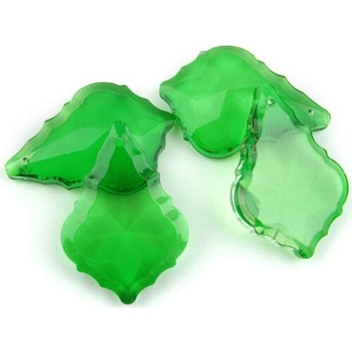 Crystal Maple Leaf 38mm/50mm/63mm/76mm Glass Lighting Chandelier Prism Parts Chandelier Pendants For Home Decor